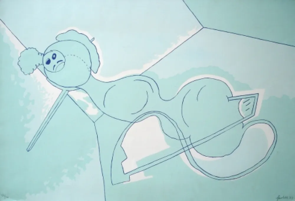 Siebdruck Gordillo - Sin título