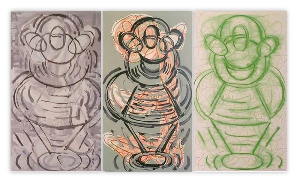 Siebdruck Gordillo - Tríptico