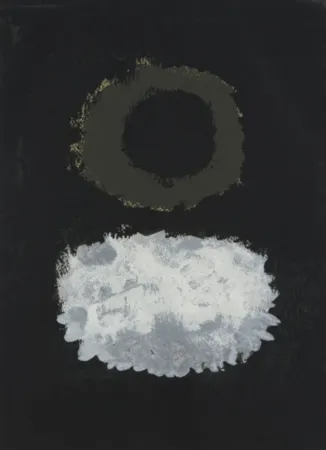 Siebdruck Gottlieb - Black Field