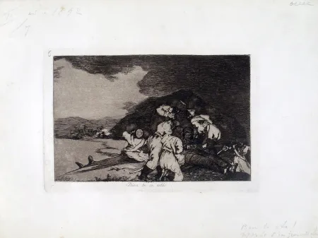 Radierung Und Aquatinta Goya - BIEN TE SE ESTA' 