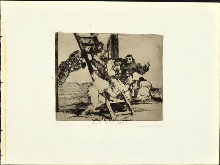 Radierung Und Aquatinta Goya - DURO ES EL PASO