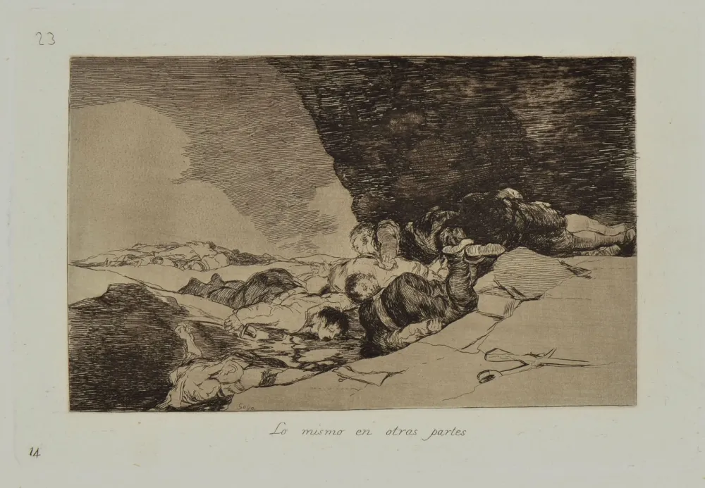 Radierung Und Aquatinta Goya - LO MISMO EN OTRAS PARTES