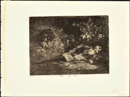 Radierung Und Aquatinta Goya - NADA. ELLO DIRA'