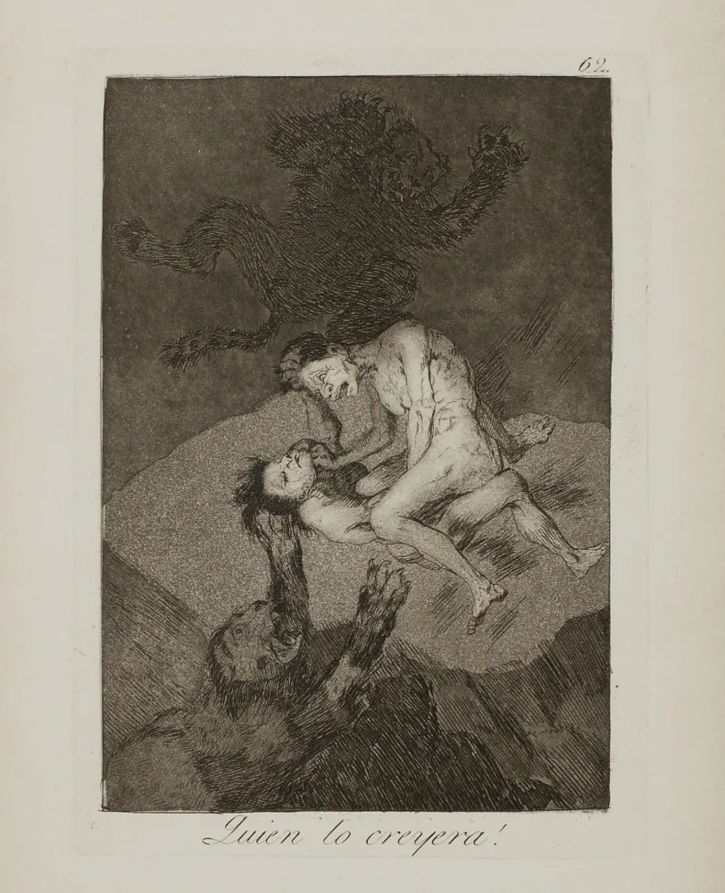Radierung Und Aquatinta Goya - Quien lo creyera !