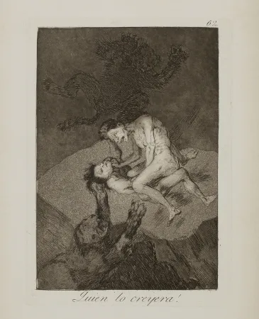 Radierung Und Aquatinta Goya - Quien lo creyera !