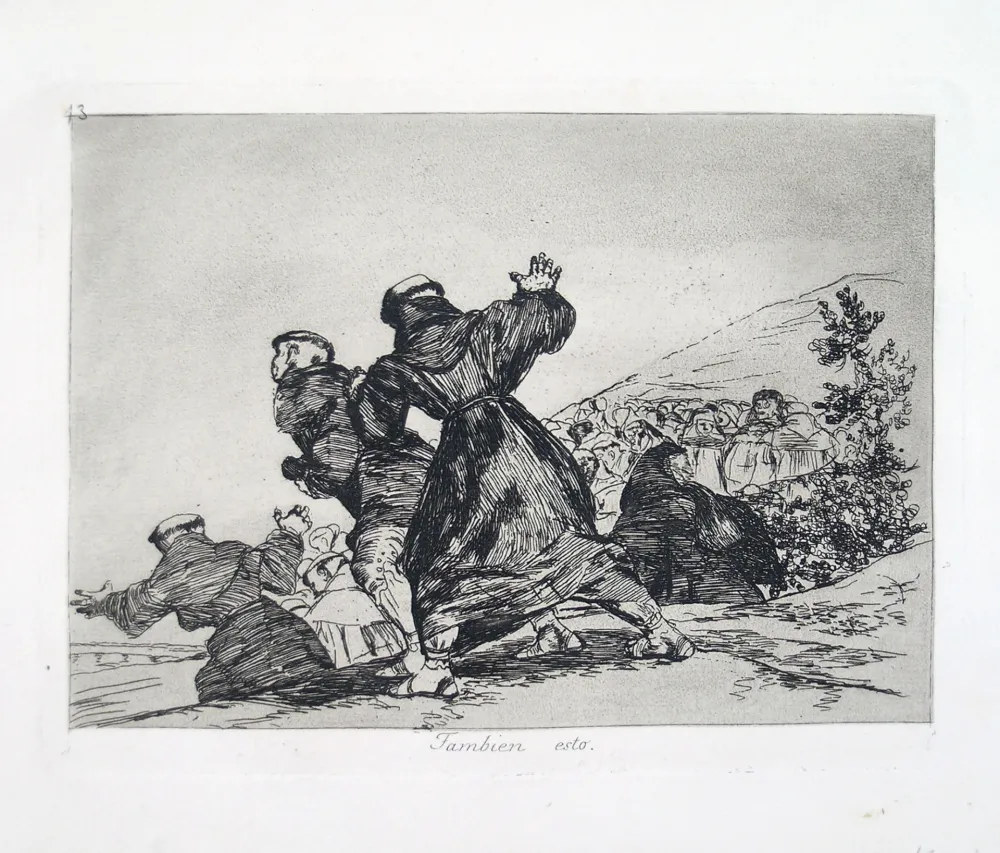 Radierung Und Aquatinta Goya - TAMBIEN ESTO