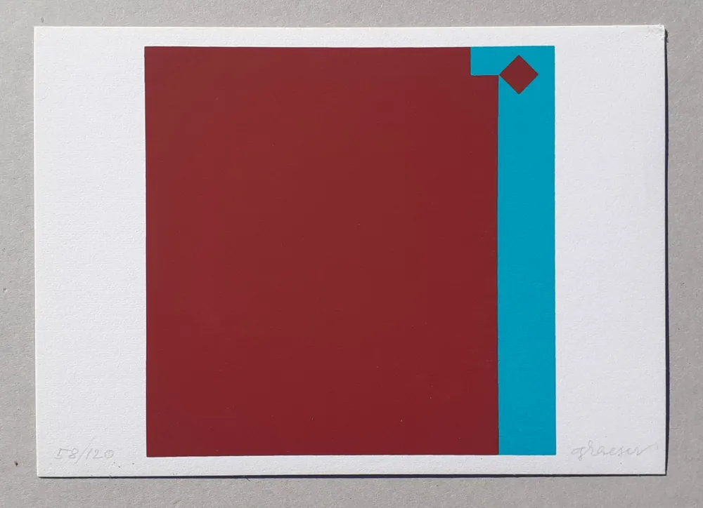 Siebdruck Graeser - Caput Mortuum - Violett Grun 7:1