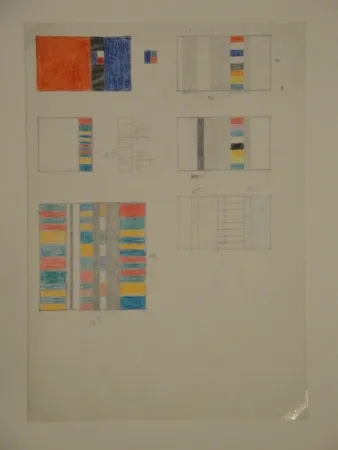 Keine Technische Graeser - Skizzenblatt, um 1958.