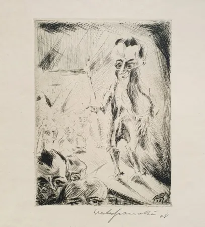 Stich Gramatté - Szene im Café mit den Krüppeln (Scene in the café with the cripples)