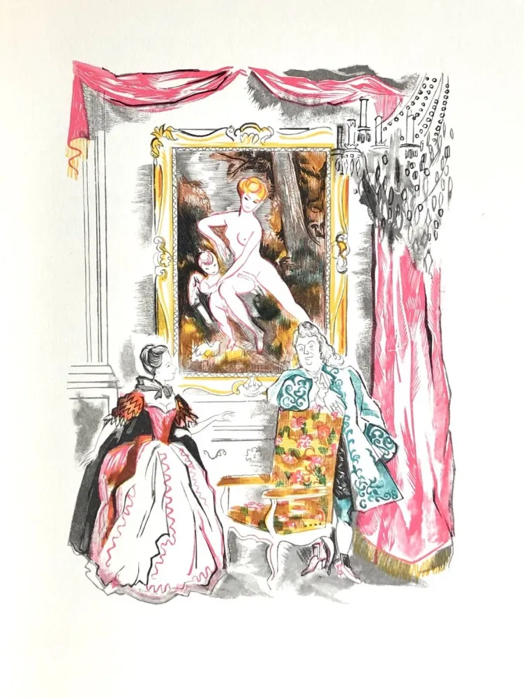 Holzschnitt Grau Sala - Théâtre de Marivaux