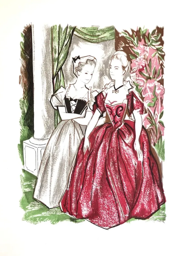 Holzschnitt Grau Sala - Théâtre de Marivaux