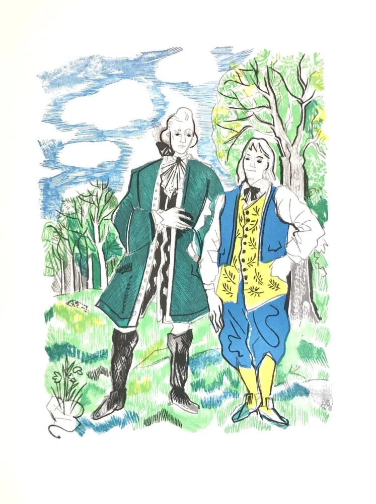 Holzschnitt Grau Sala - Théâtre de Marivaux