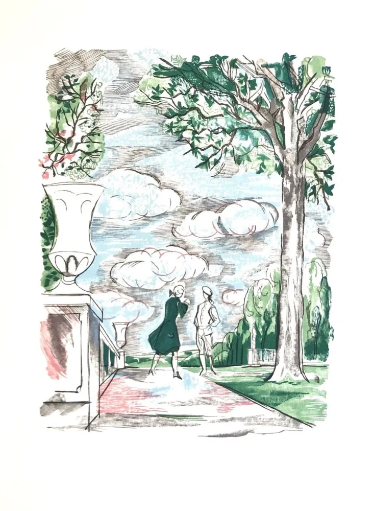 Holzschnitt Grau Sala - Théâtre de Marivaux