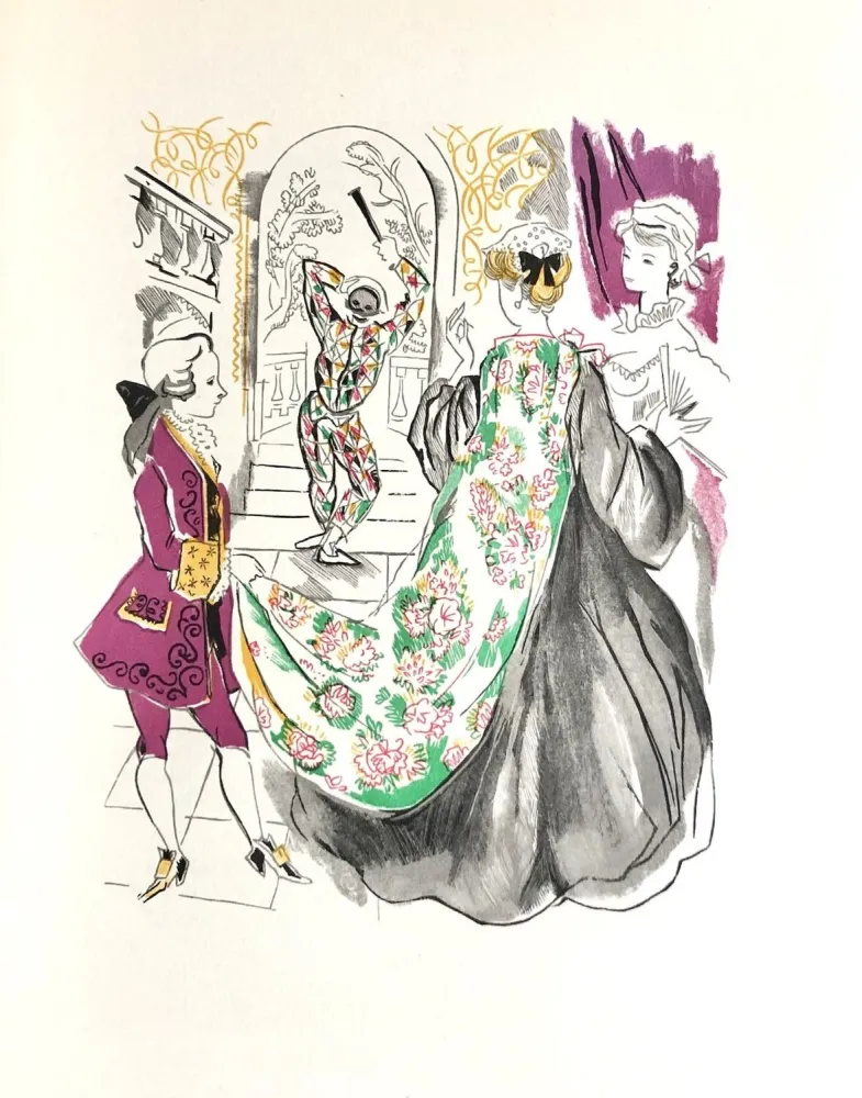 Holzschnitt Grau Sala - Théâtre de Marivaux