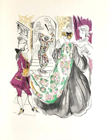 Holzschnitt Grau Sala - Théâtre de Marivaux