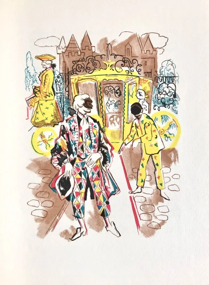 Holzschnitt Grau Sala - Théâtre de Marivaux