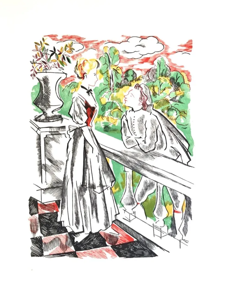 Holzschnitt Grau Sala - Théâtre de Marivaux