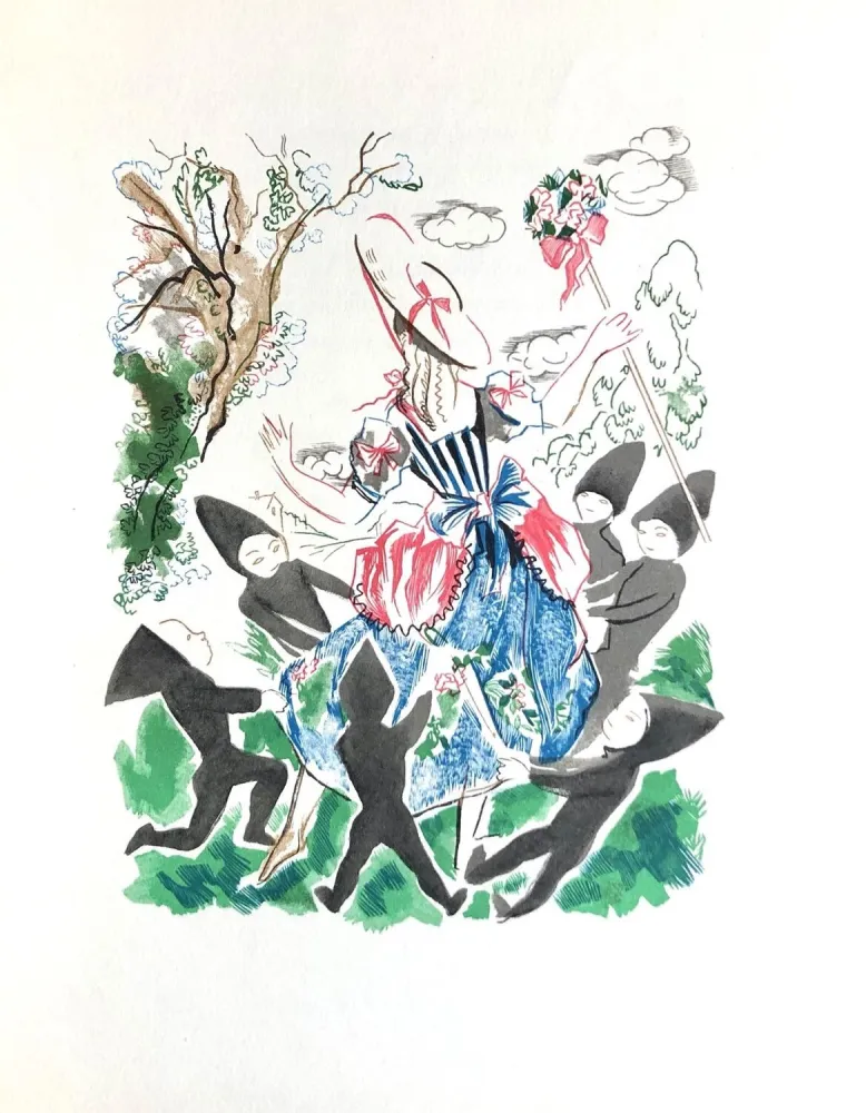 Holzschnitt Grau Sala - Théâtre de Marivaux