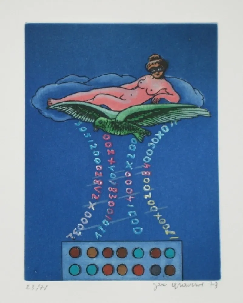 Radierung Und Aquatinta Graverol - Les divinités naturelles