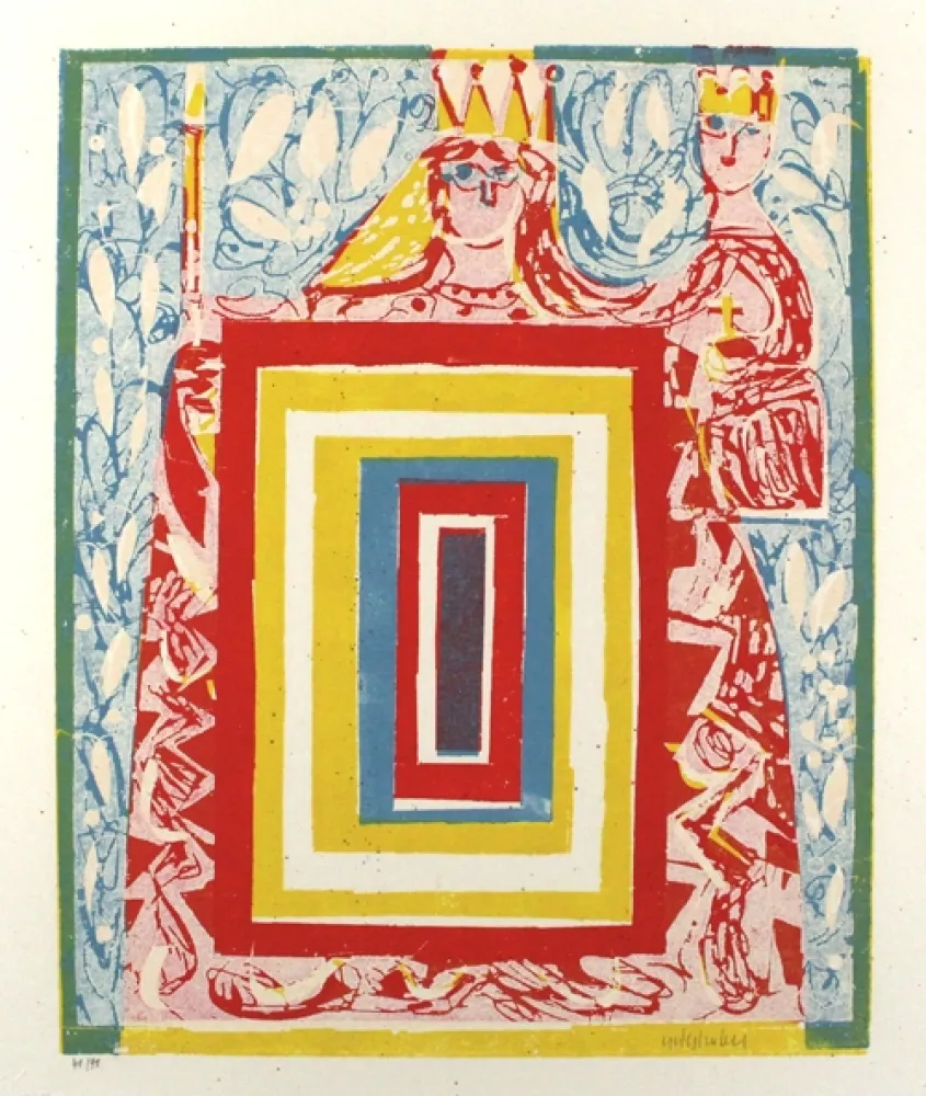 Holzschnitt Grieshaber - Maria