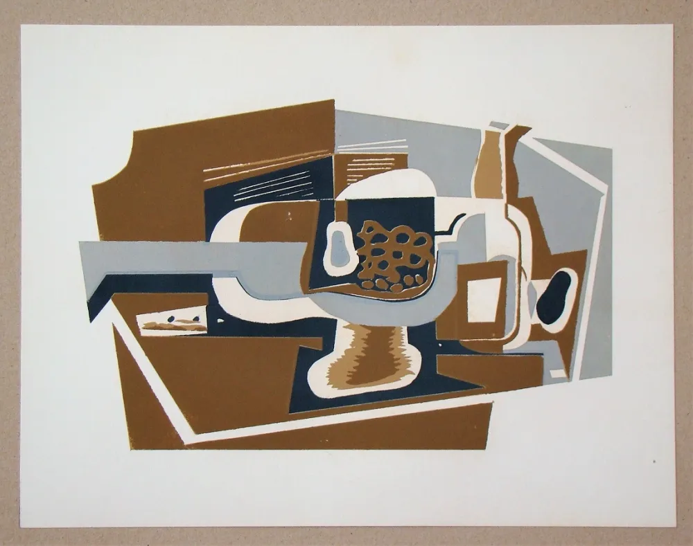 Siebdruck Gris  - Le compotier, 1923