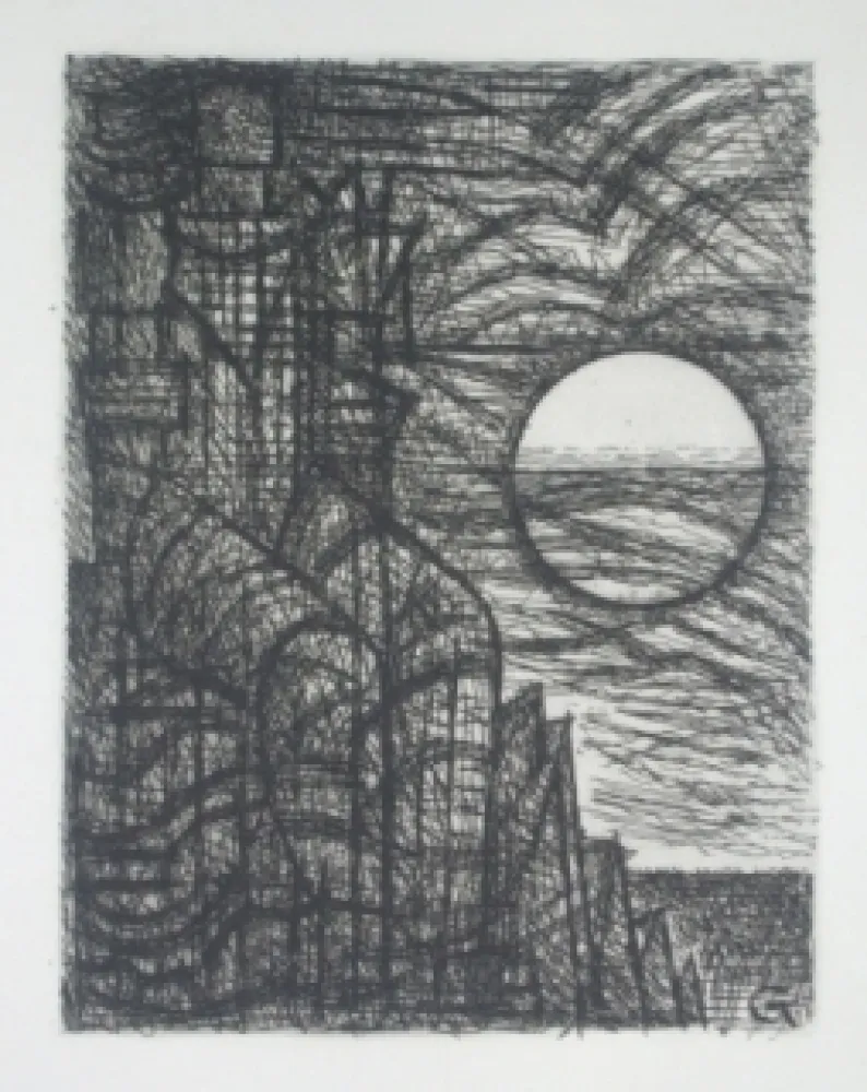 Kaltnadelradierung Gromaire - Memento du vivant