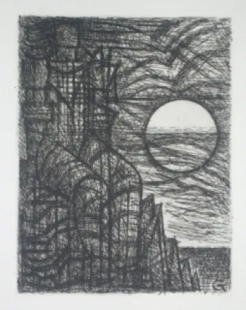 Kaltnadelradierung Gromaire - Memento du vivant