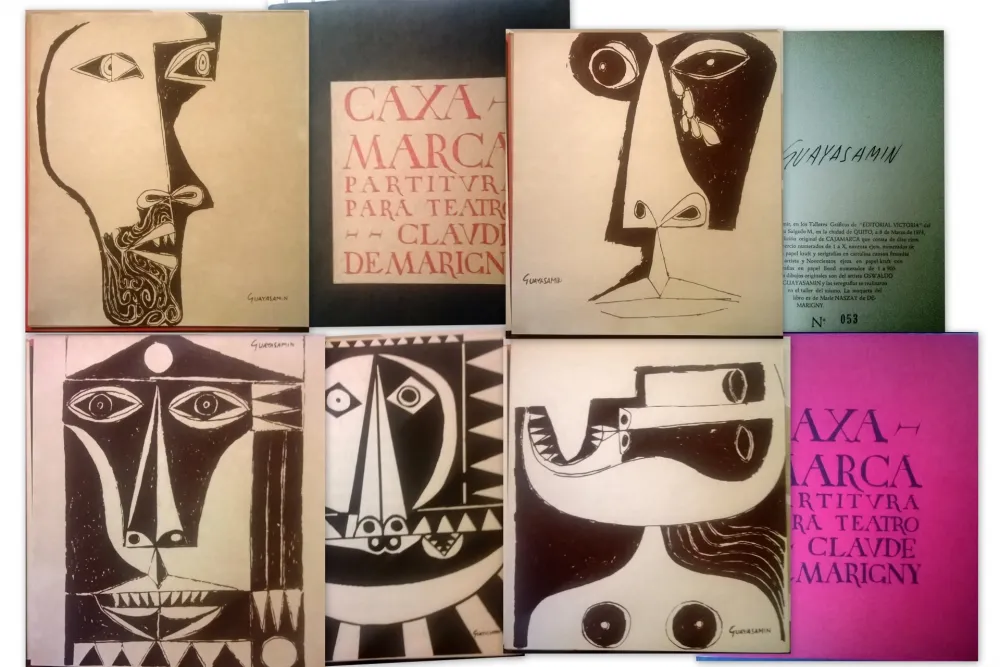 Illustriertes Buch Guayasamin - Caxa Marca - Partitura para teatro