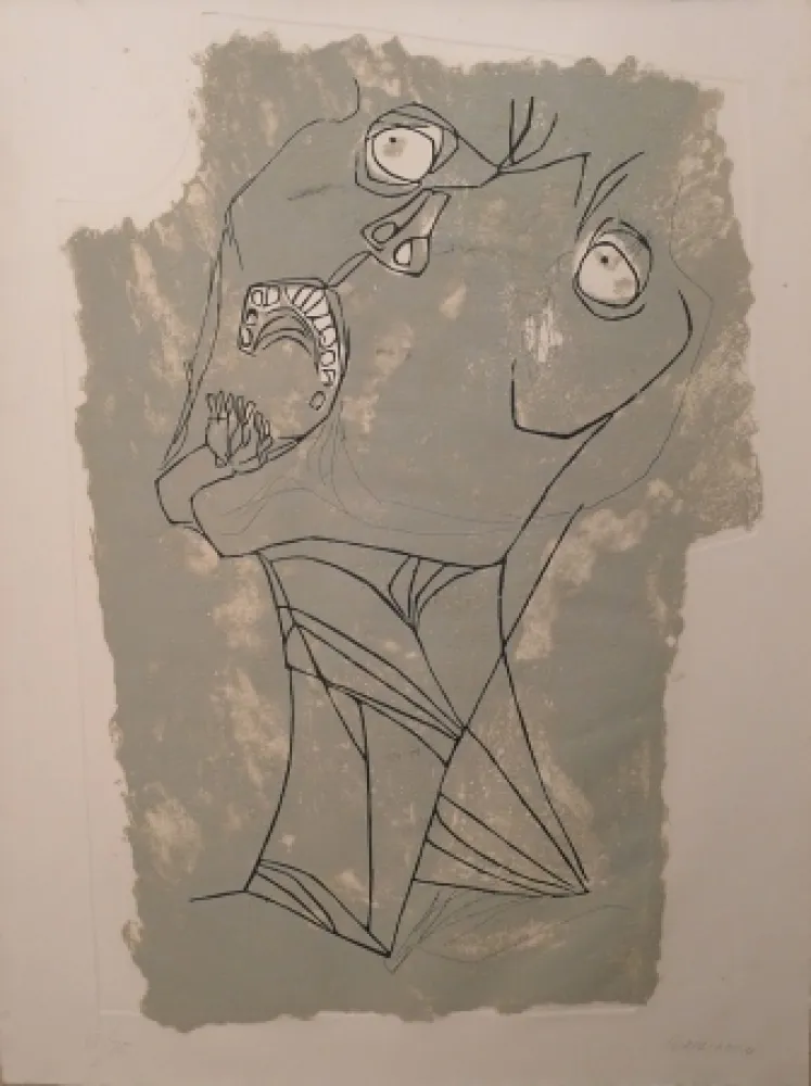 Radierung Guayasamin - El Grito I