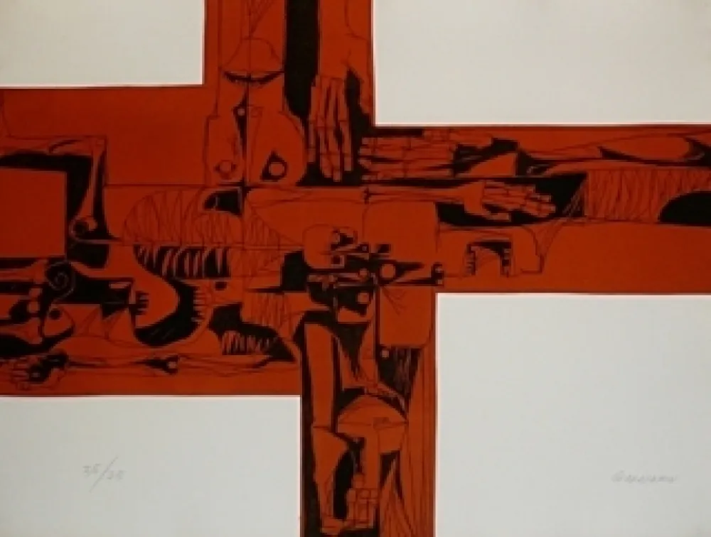 Stich Guayasamin - Lidice 2