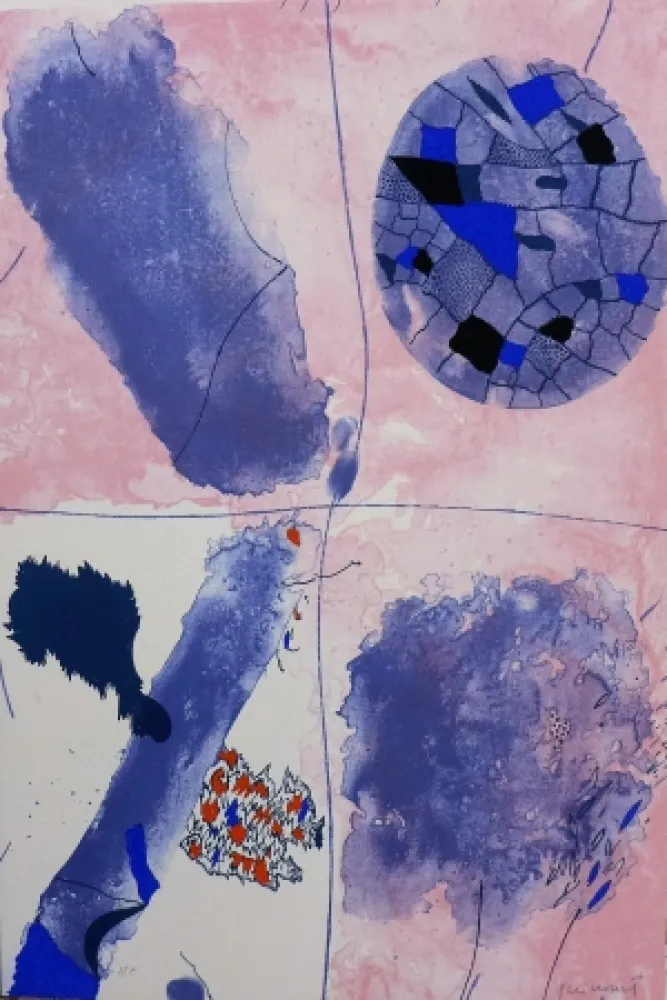 Lithographie Guinovart - Blaus