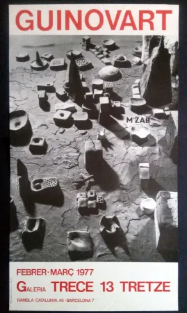 Plakat Guinovart - Guinovart Galeria trece 1977
