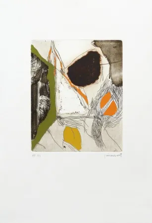 Radierung Guinovart - Sèpia 2