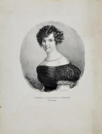 Lithographie Guiscardi Gandolfi - TERESA ALBARELLI VORDONI DI VERONA, 1839