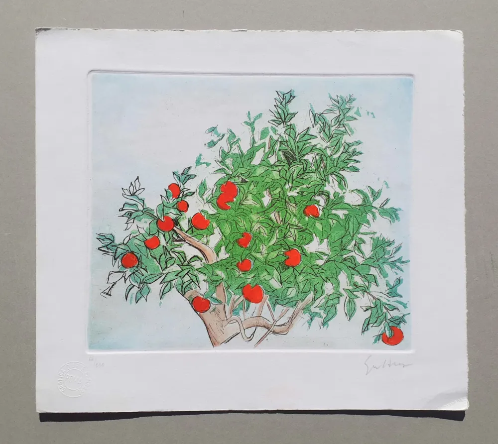 Radierung Und Aquatinta Guttuso - Agrumeto