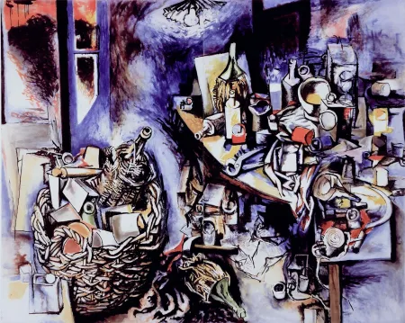 Radierung Und Aquatinta Guttuso - Grande natura morta