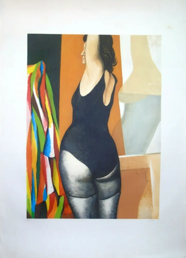 Radierung Und Aquatinta Guttuso - La ballerina