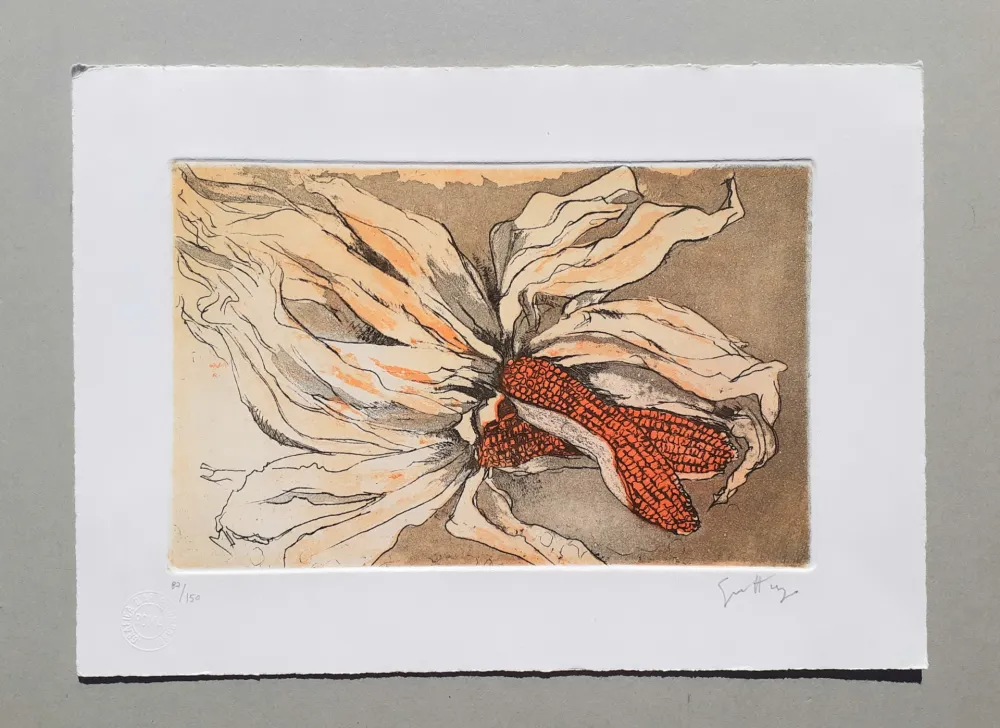 Radierung Und Aquatinta Guttuso - Natura morta