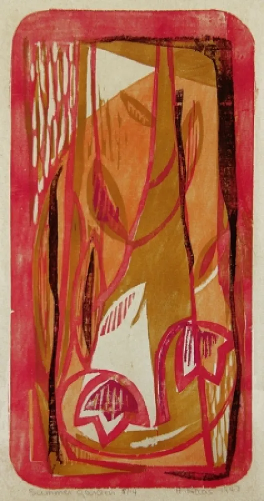 Holzschnitt Haas - Summer Garden