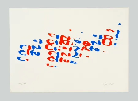 Lithographie Hains - Cinzano