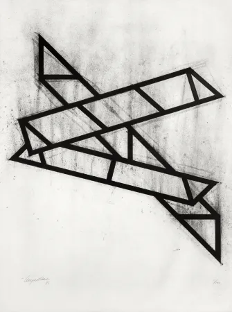 Lithographie Hall - Composition