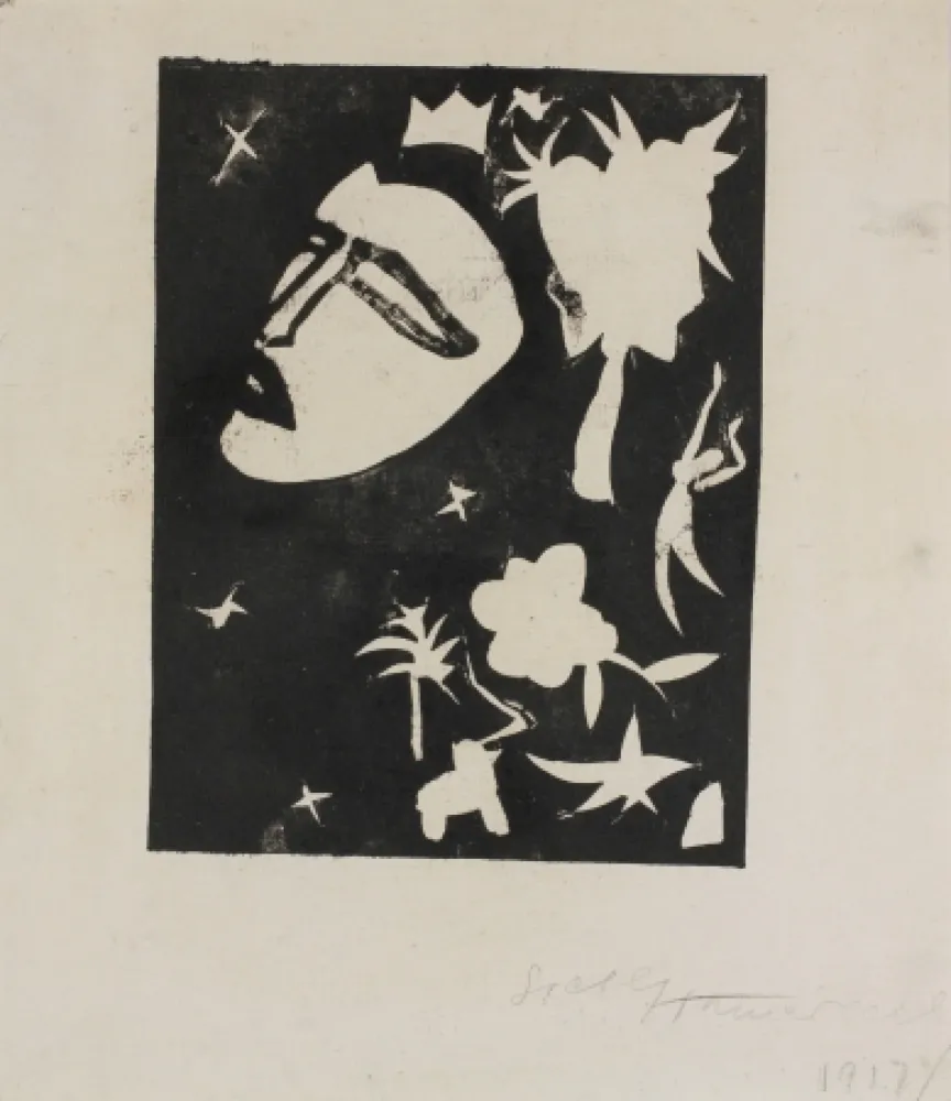 Holzschnitt Hamerschlag - Maske (Mask)