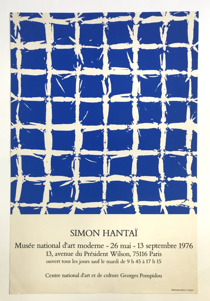 Plakat Hantai - Musée National d'Art Moderne
