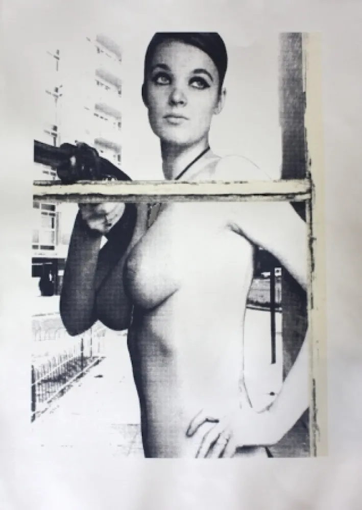 Siebdruck Hardacre - You Can't Get a Man with a Gun