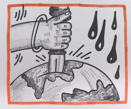 Lithographie Haring - Against all Odds, 1990