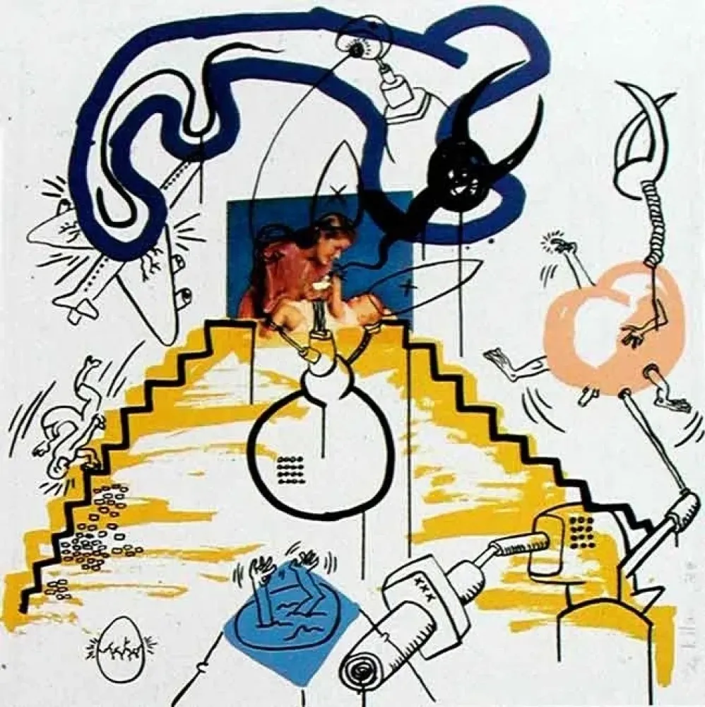 Siebdruck Haring - Apocalypse