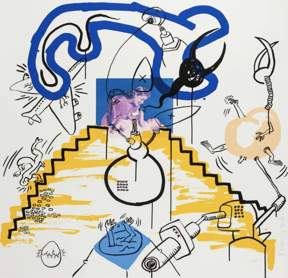 Siebdruck Haring - Apocalypse 3