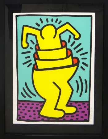 Siebdruck Haring - Cup Man