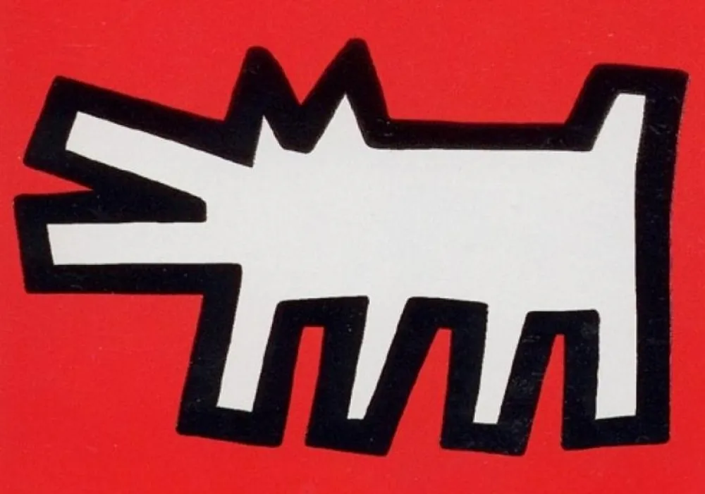 Siebdruck Haring - Icons 2 Barking Dog