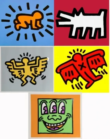 Siebdruck Haring - Icons